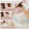 Comfy Small Office Chair with Wheels, Rolling Swivel Computer Task Chair for Home Office,Bedroom, Offices Chairs 3