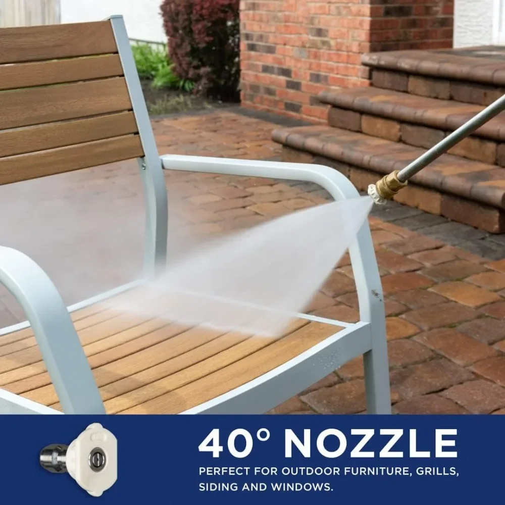 Gas Pressure Washer Onboard Soap Tank Spray Gun and Wand for Decks Sidewalks Siding Fences Railings Garage Floors