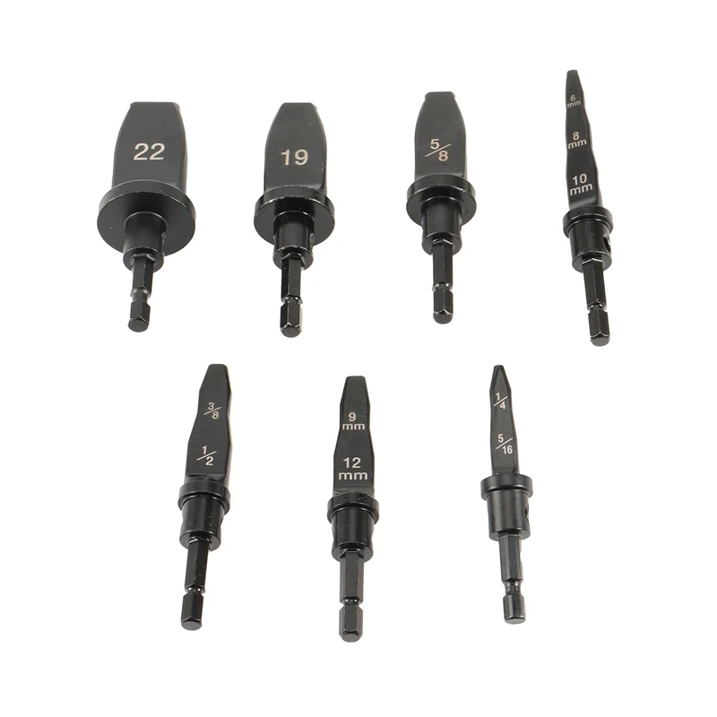 New 7Pcs Pipe Expander Support Drill Bit Tube Expander Set For Air