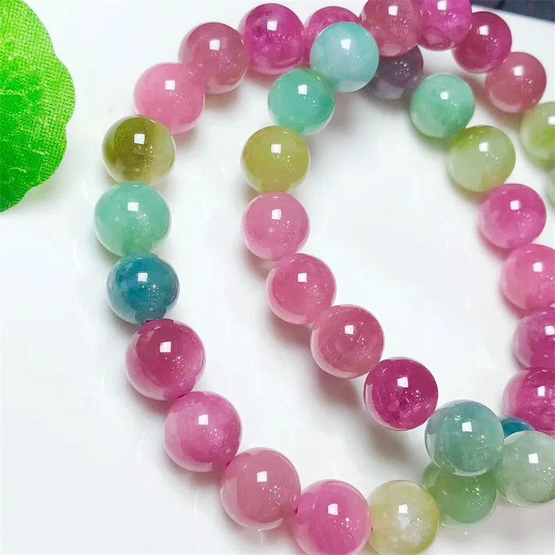 

Natural Tourmaline Bracelet Jewelry Wholesale Design Handmade Beads Healing Women Jewelry Gift 7/8/10MM