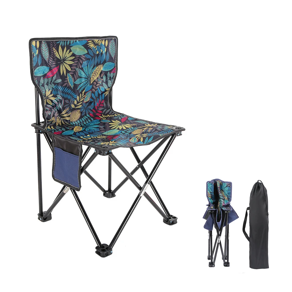 Outdoor Folding Chair Portable Camping Chair Lightweight Backpacking Chair for Garden Patio Backyard BBQ Beach Picnic Fishing