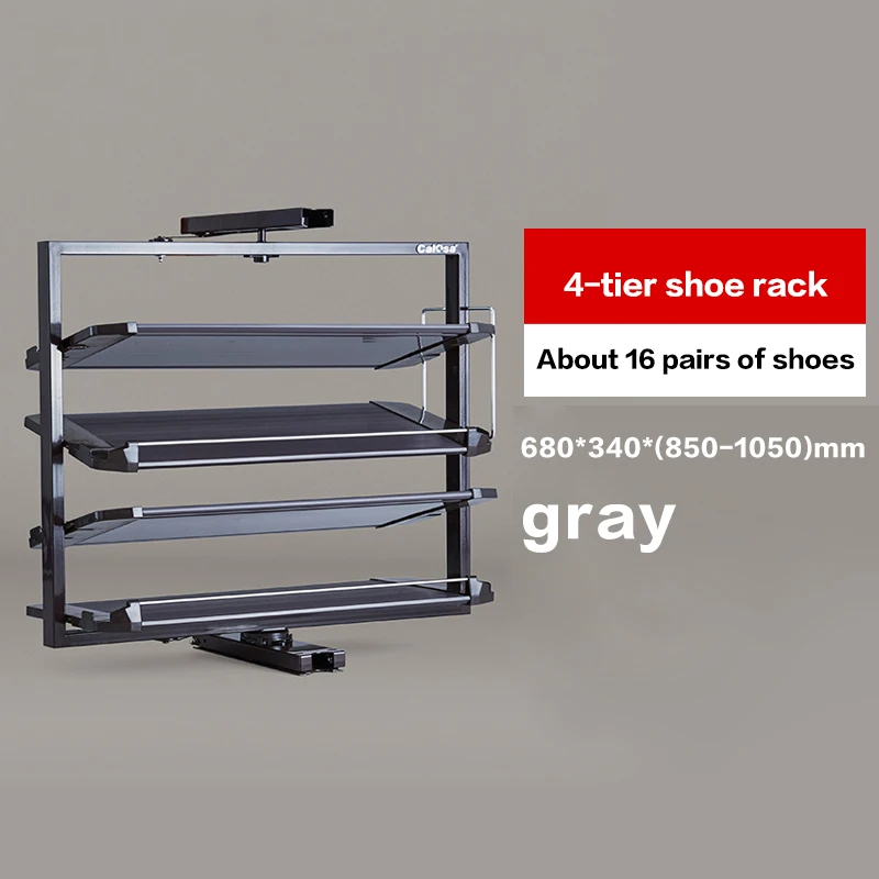Konfigurowalny obrotowy stojak na buty o 360 stopni wielopoziomowy wysuwany organizer do szafy z trwałym sprzętem do przechowywania w szafie domowej