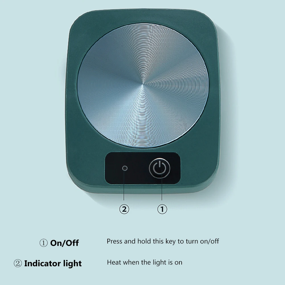 Electric Coffee Mug Heating Coaster Constant Temperature Tea Water Warm Mat Lightweight Coffee Cup Heater Safe for Holiday Gifts