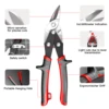 AIRAJ Multifunctional Scissor Aviation Metal Sheet Cutting Snip Cutter Multi-directional  Industrial Professional Hand Tool 4