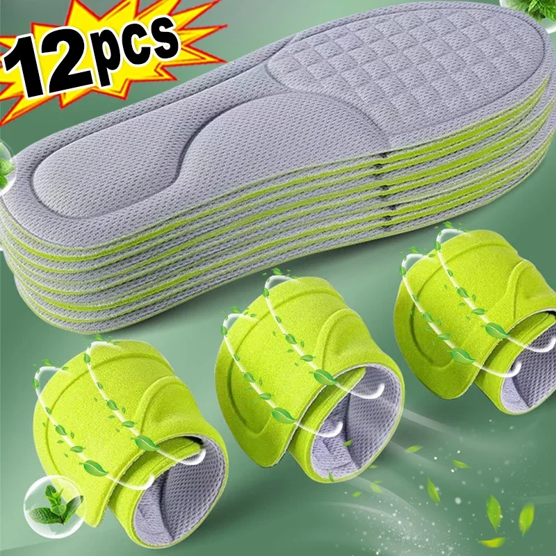 thumbnail image 1 of Plantillas de espuma viscoelástica Nano de 2/12 piezas, unisex, suaves, que absorben el sudor, para zapatos, para mujeres y hombres, ortopédicas, deportivas, 1 of 5