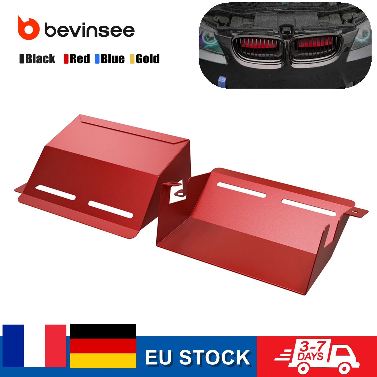 Feegow 1 paire de pelles d'admission d'air froid dynamique pour capot