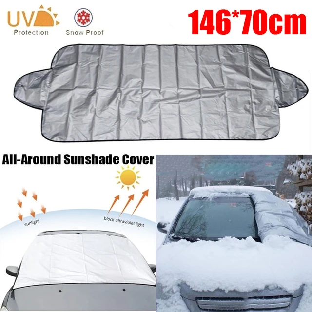 Auto Windschutzscheibe Abdeckung Anti-Uv Schnee-Volle Schutz Doppelseitige  Windschutz Abdeckung Sonne Schnee Eis Universal Shields 146*70cm -  AliExpress