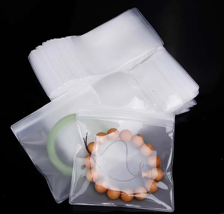 50pcs Soft Resealable Plastic Zip Lock EVA Bag Thick Antioxidant Matte Jewelry Phone Beads Cosmetics Rings Gift Frosted Pouches 4