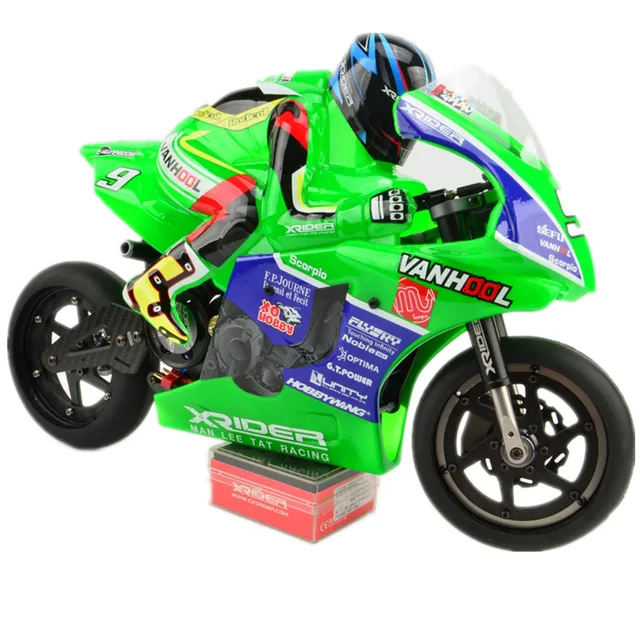 X-Rider 1:5 Scorpio RC Motorcycle MOTO GP Fiberglass CNC Metal Frame Classic Model Scooter with Disc Brake 1