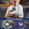 Hayve 2‘’ Digital Microscope 100X Zoom Magnifying Glass with Light Coin Magnifier with 2 Color Light Mode Windows/Mac Compatible 3