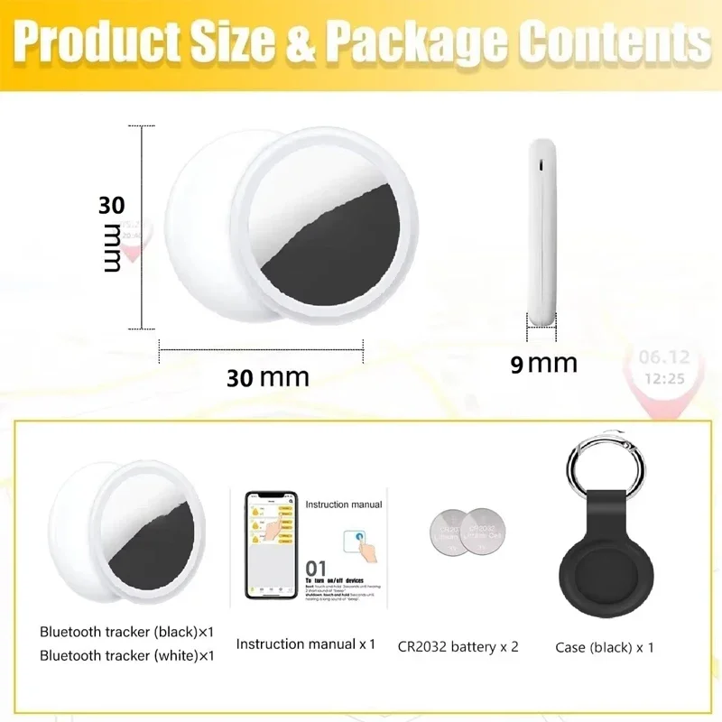 Xiaomi 5 Pack Anti-lose Tracker For Apple Airtag Replacemen via Find My Bluetooth GPS Tracker For Luggage IOS MFi Key Finder