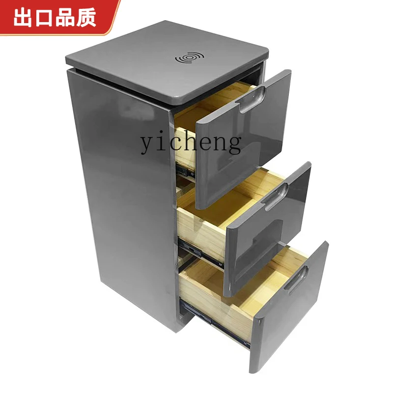 

Zk Barber Shop Tool Cabinet Hair Salon Special Tool Table Hair Salon Storage Rack Drawer Mirror Table