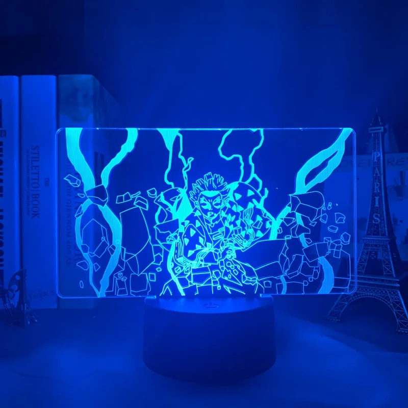 Anime Led Light Kimetsu No Yaiba Kokushibo for Bedroom Decoration Night Light Gift Manga 3d Lamp Demon Slayer Room Decor home depot dinosaur light Night Lights