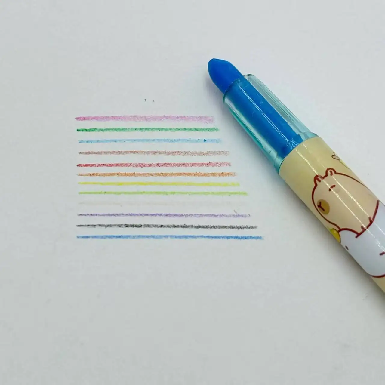 12Pcs/set Capybara Cartoon Non-Toxic Crayon Oil Painting Stick Student Pastel Pencils for Drawing Colored Pencils birthday gift oil pastels,colored crayons,color pencils,oil painting sticks,children painting supplies