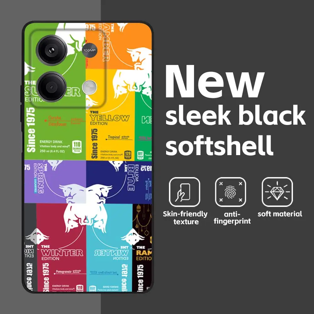 Red Bulls Soft Black Phone Case