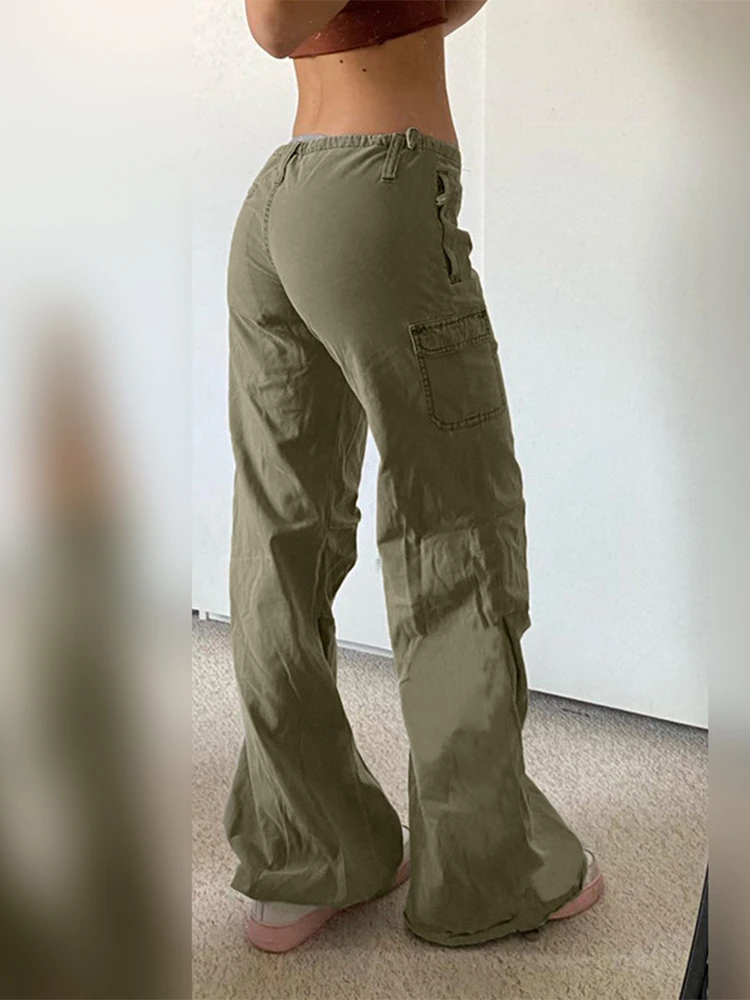 low waist straight pants