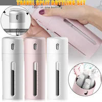 Travel Dispenser Split Bottle Shampoo Lotion Shower Gel Soap Bottle 4 in 1 Empty Sub-bottle Press Container Bottles