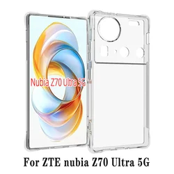 Air Cushion Shockproof Clear Silicone TPU Back Cover Soft Case for ZTE nubia Z70 Ultra (Clear Airbag Case)