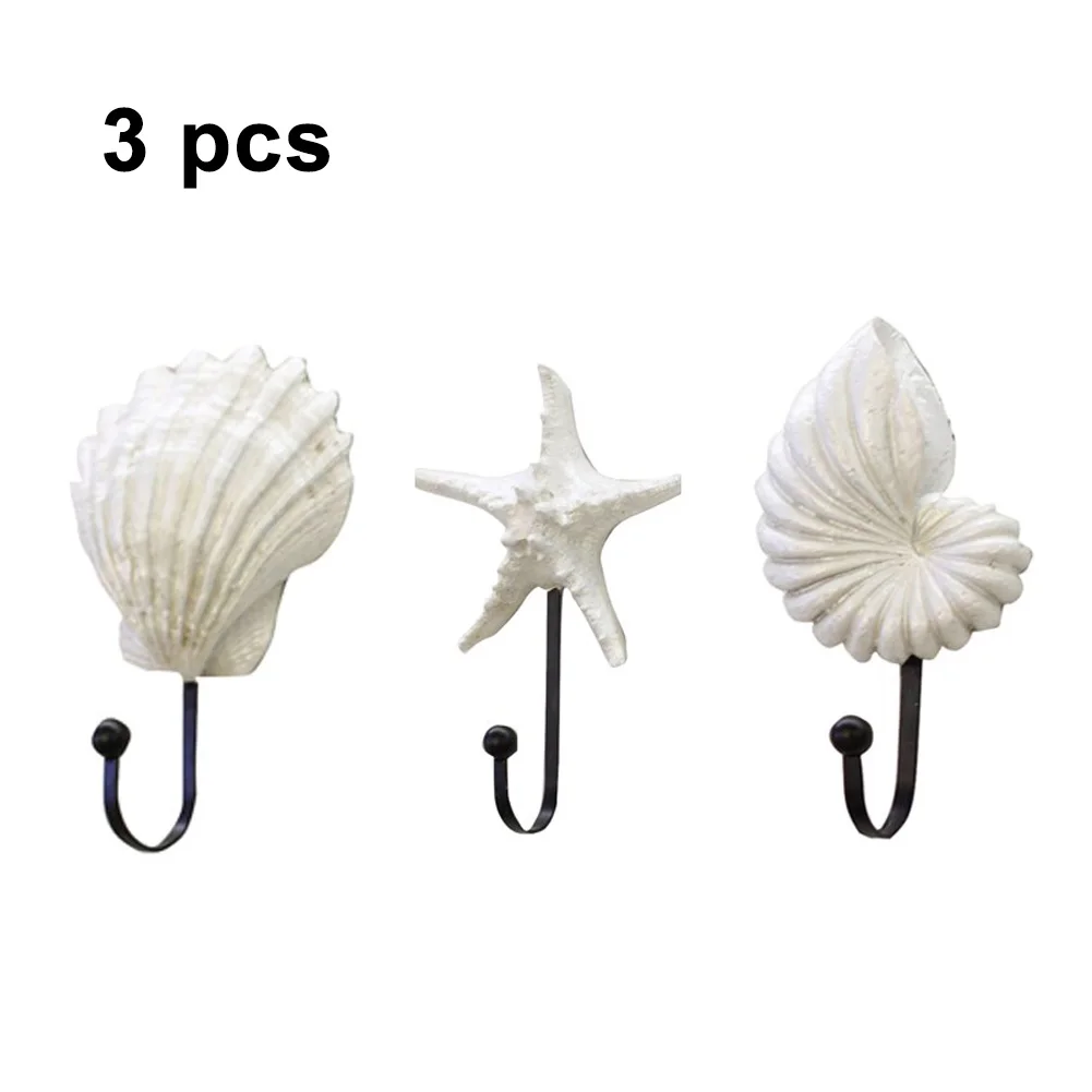 Wall Hook Sea Beach Conch Clothes Rack Practical Multifunctional Storage Ocean Hanger Clothing Home Decor 5