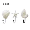Wall Hook Sea Beach Conch Clothes Rack Practical Multifunctional Storage Ocean Hanger Clothing Home Decor 5