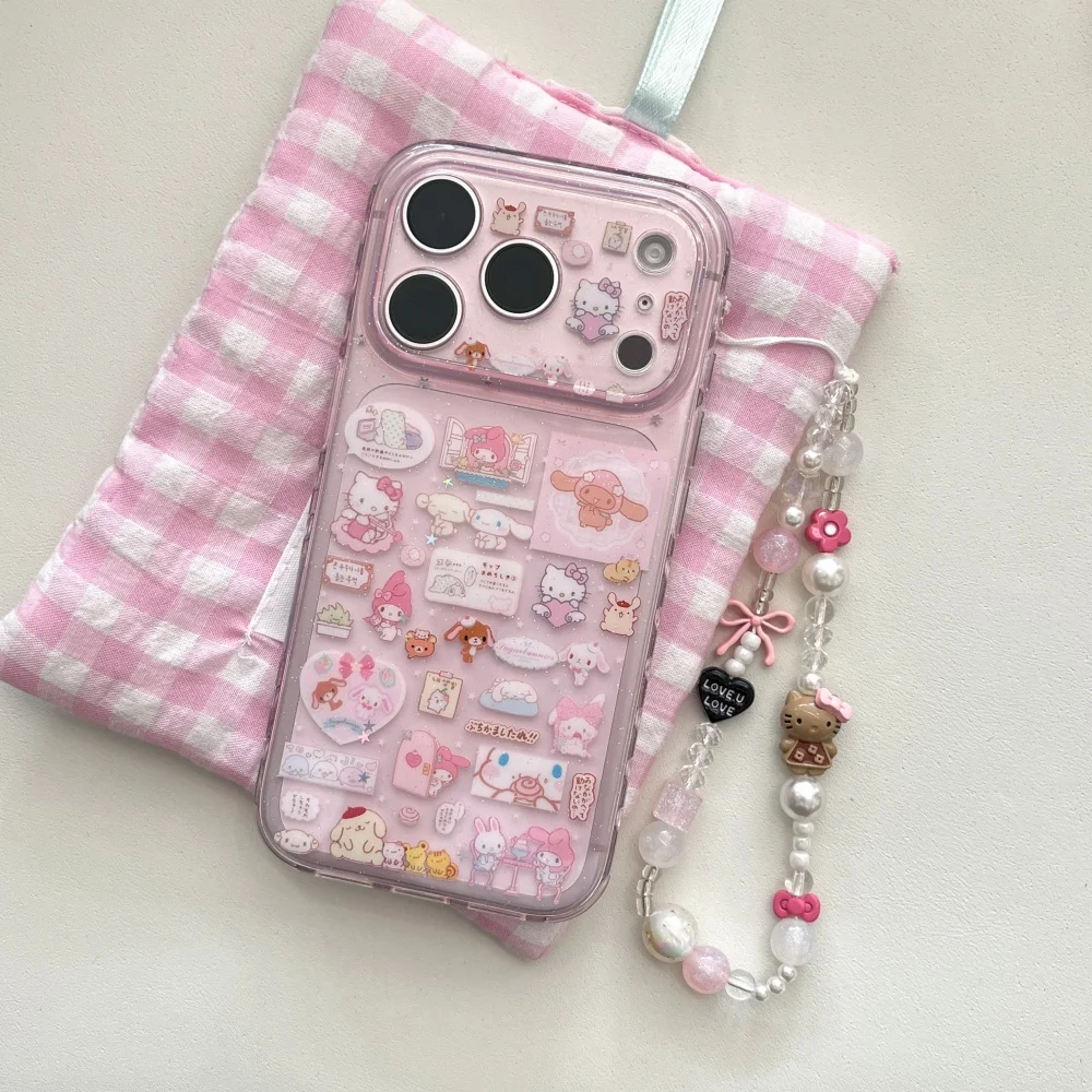 Hello Kitty Melody Cartoon Pink Phone Case image 5