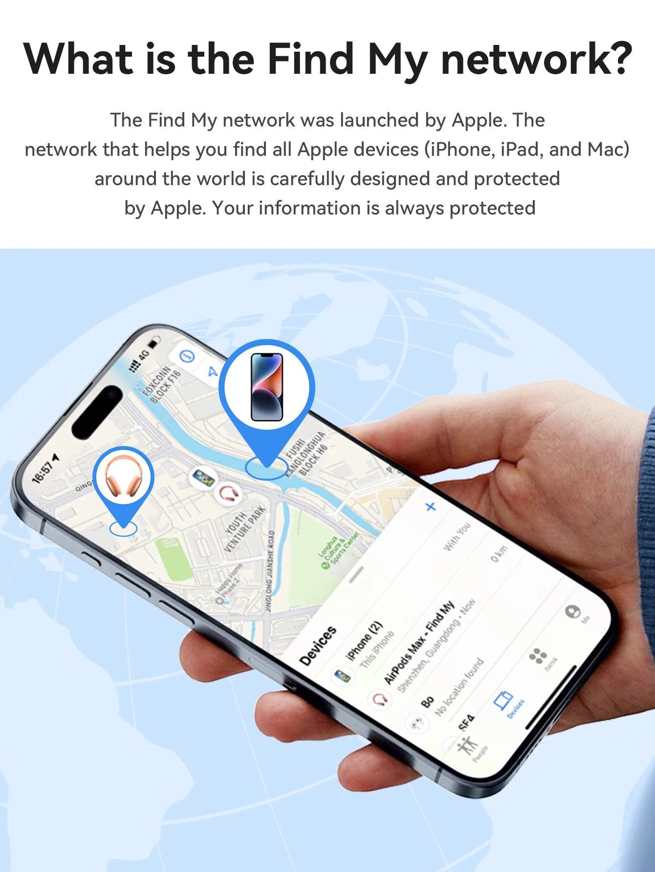 E94 Airtag Pet Tracker - Smart GPS Key Finder for Kids  Elderly