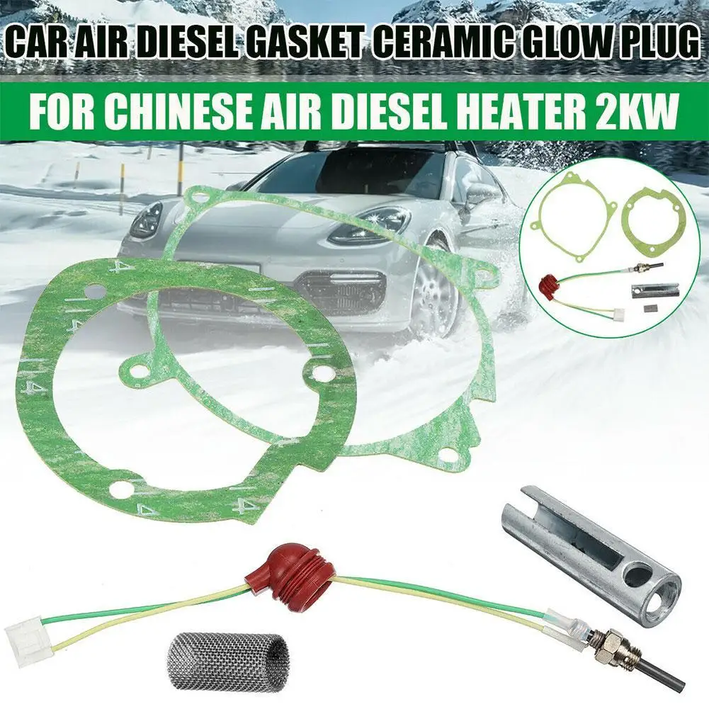 Car Heater Burner Motor Gaskets Strainers 12V/24V Glow Plug For 2-5kw Autonomous Truck Cab Heater Air Parking