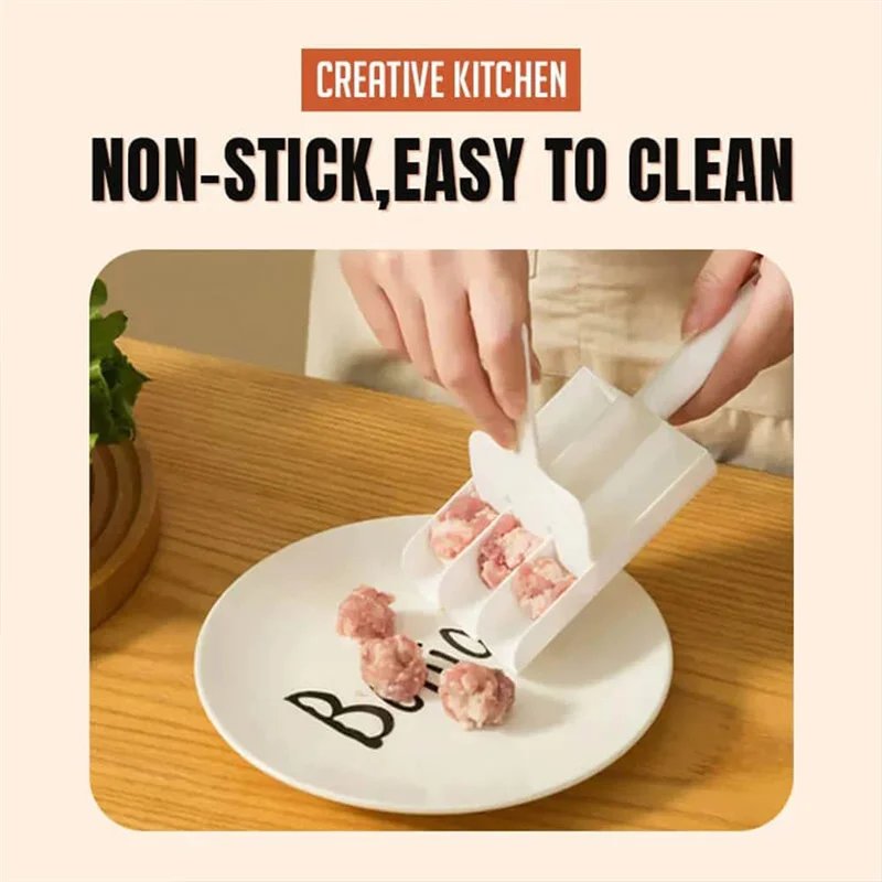 Creative Kitchen Triple Meatball Maker Useful Meatball Maker Machine Fish Ball Set Diy Home Cooking Tool Kitchen Accessories