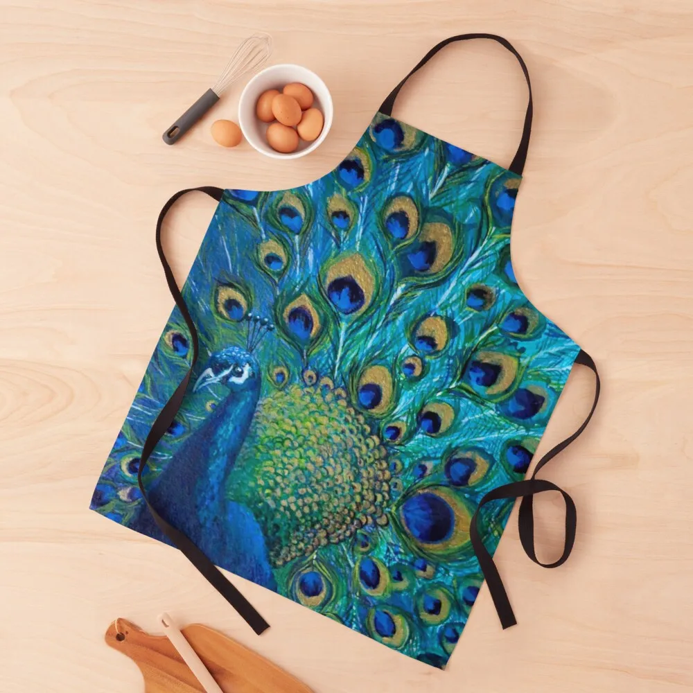 

Peacock Full Glory 2 Apron Apron for kitchen Women kitchen apron