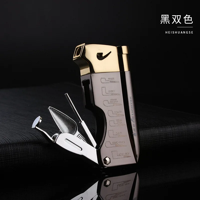 Butane Jet Lighter with Pipe Tool Pipe Rod Lighter Multifunction Gas Lighter Free Fire Compact Cigarette Accessories Cigar Man 4