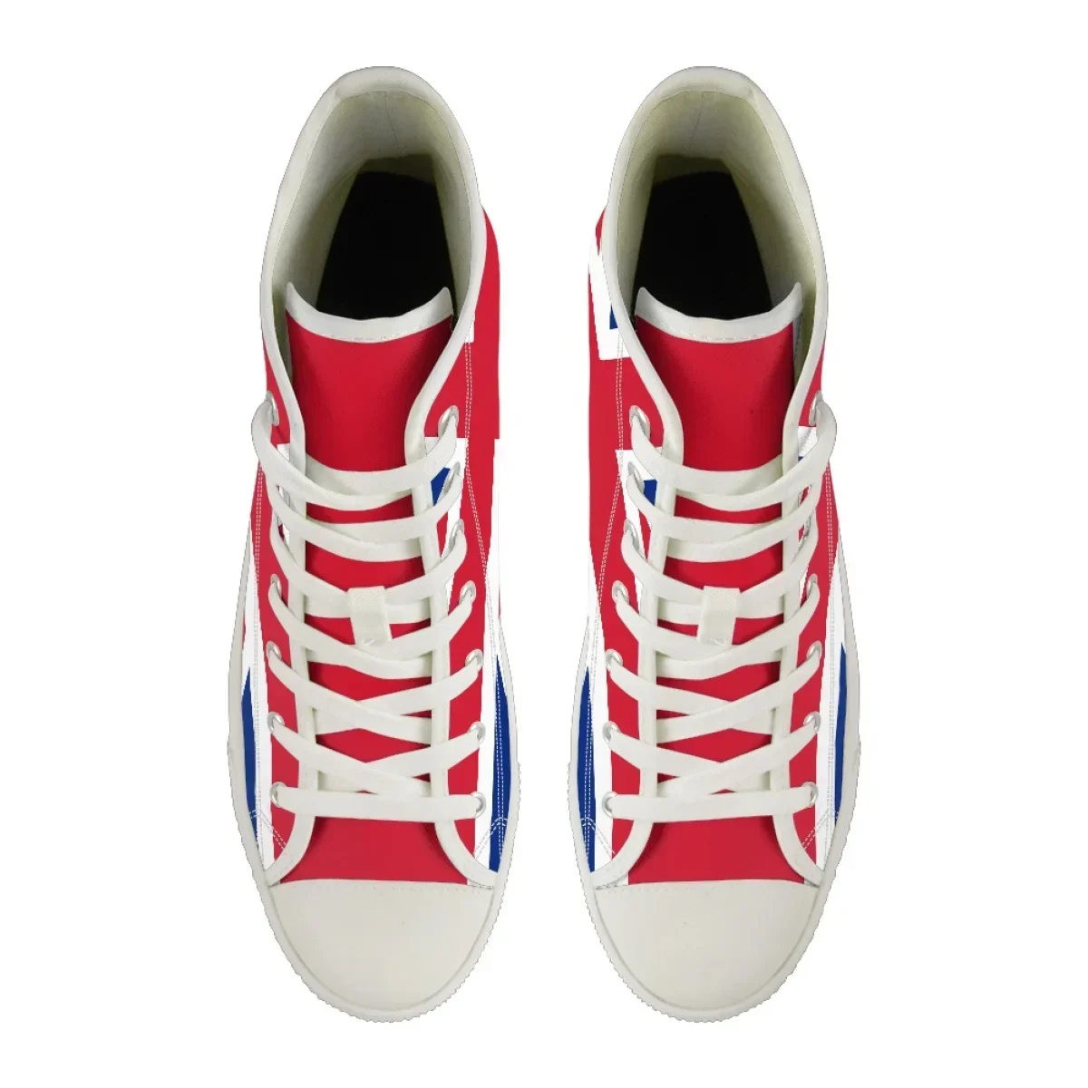 Christmas High Top Shoes American/England Flag Print Casual Men Flat Classic Jamaica/Haiti Flag Print Canvas Shoes 3