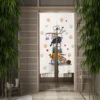 Cartoon Cute Cat Japanese Door Curtain Noren Welcome Home Dining Room Kitchen Partition Short Door Curtain Home Opaque Hanging 3
