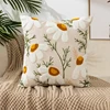 Flower Embroidery Pillowcase Throw Pillow Cover Nordic Pastoral Retro Cushion Covers Home Living Room Sofa Couch Seat Decoration 3