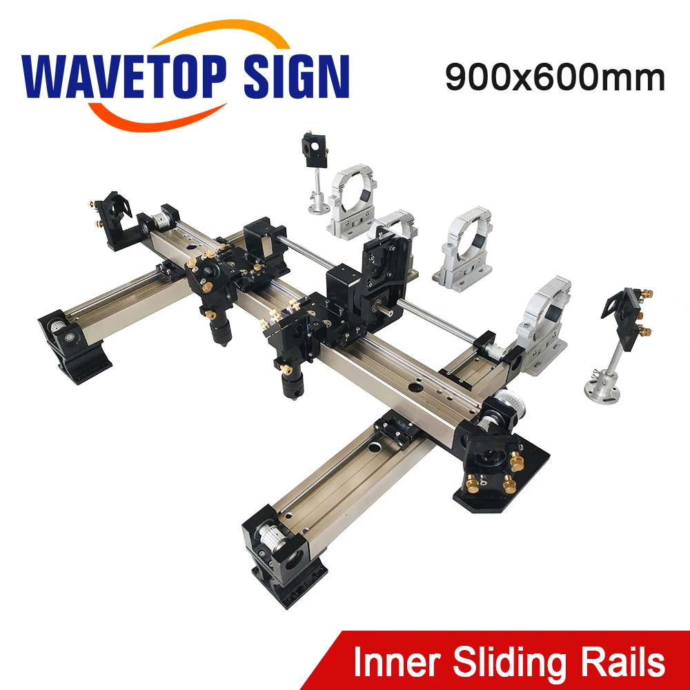 

WaveTopSign Mechanical Parts Set 900*600mm Inner Sliding Rails Kits Spare Parts for DIY 9060 CO2 Laser Engraving Cutting Machine