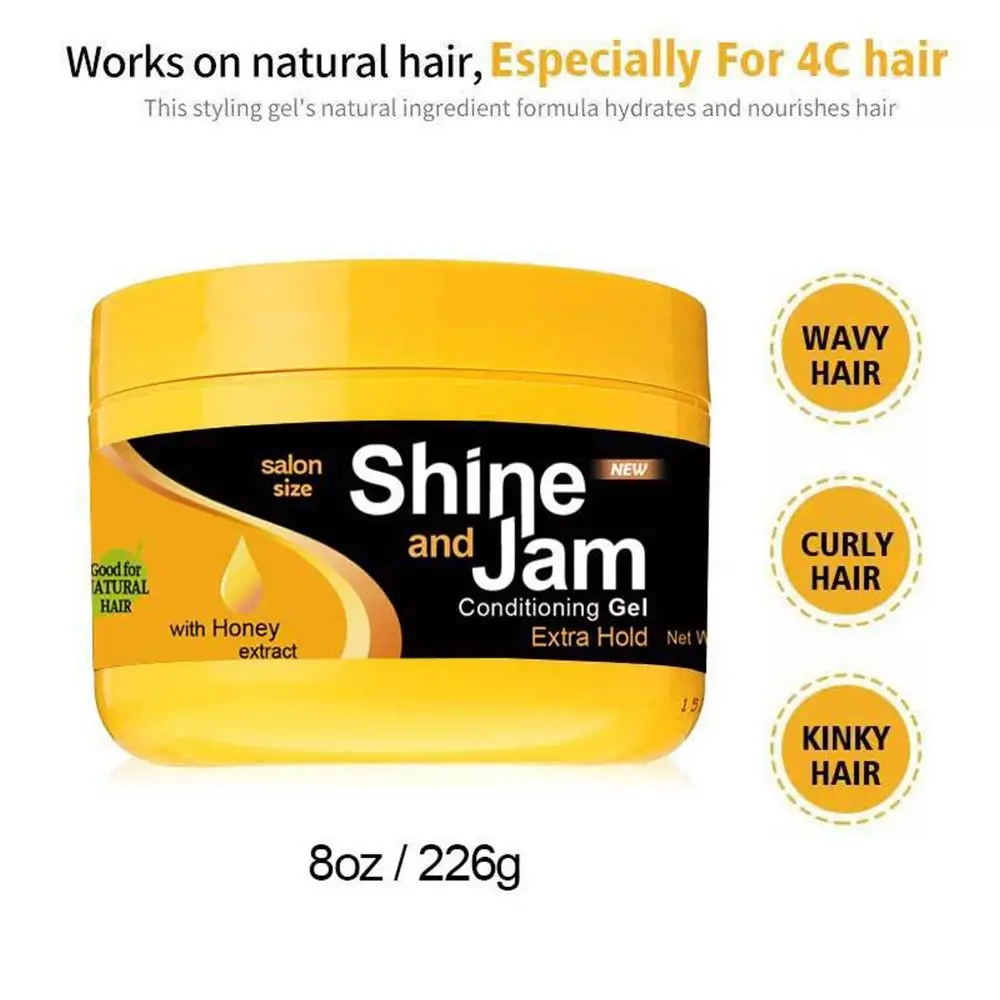 Natural Moisturizing And Shaping Shine And Jam Styling Products Edge Control Hair Gel Hair Wax Dirty Braid Gel