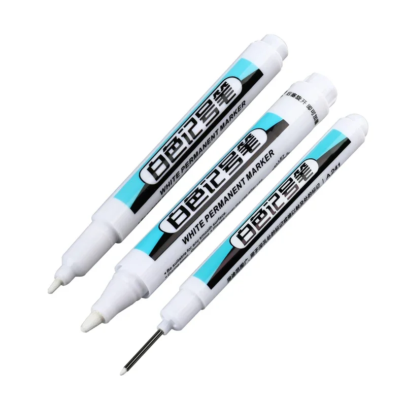 Permanent Marker 1/3Pcs White Permanent Marker Pens