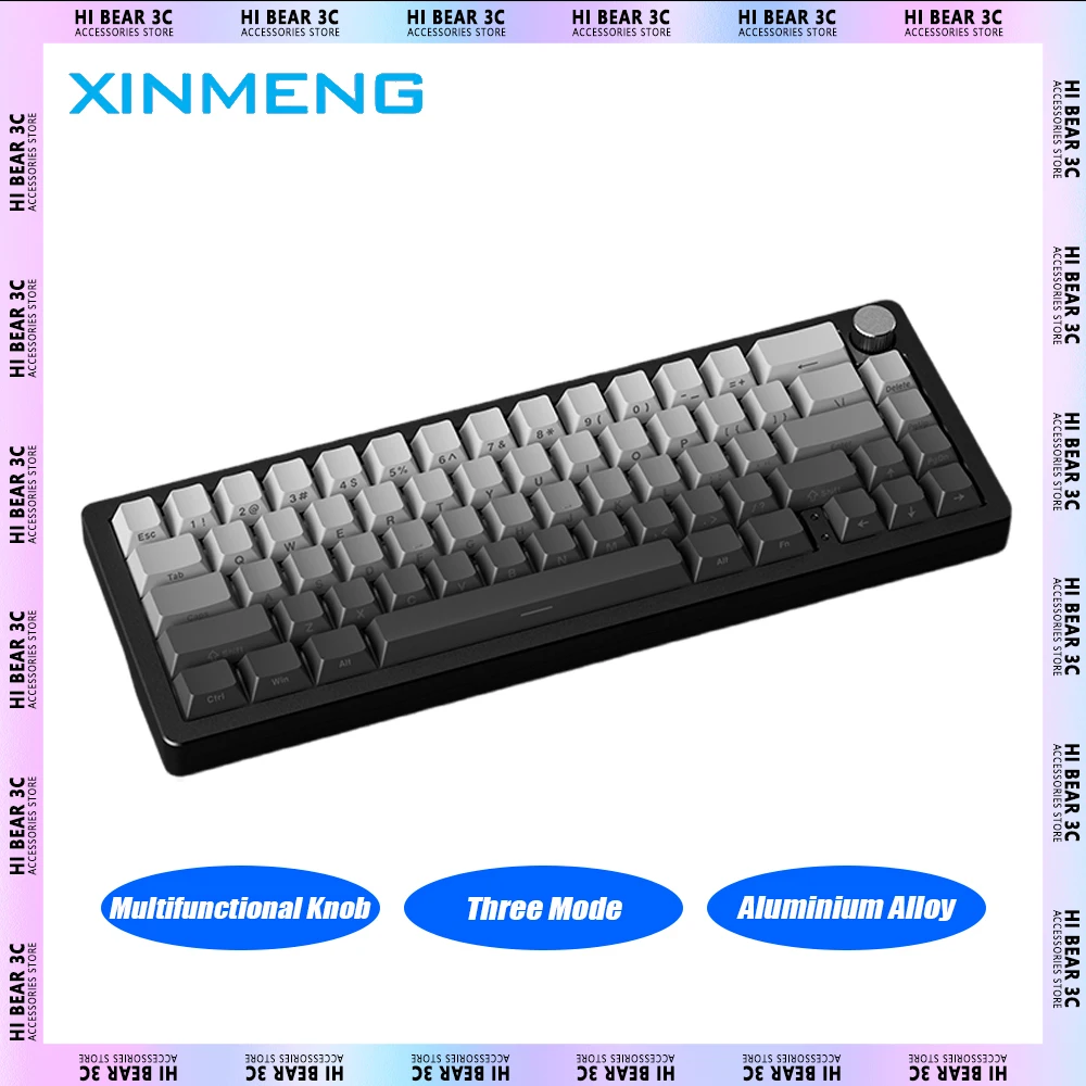 XINMENG-A66-Mechanical-Keyboard-Aluminium-Alloy-Multifunctional-Knob ...