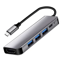 USB C Hub,MacBook Pro Adapter USB C Dongle, 5 in 1 Multiport Adapter Compatible for USB C Laptop 4K HDMI USB3.0 PD Fast Charging
