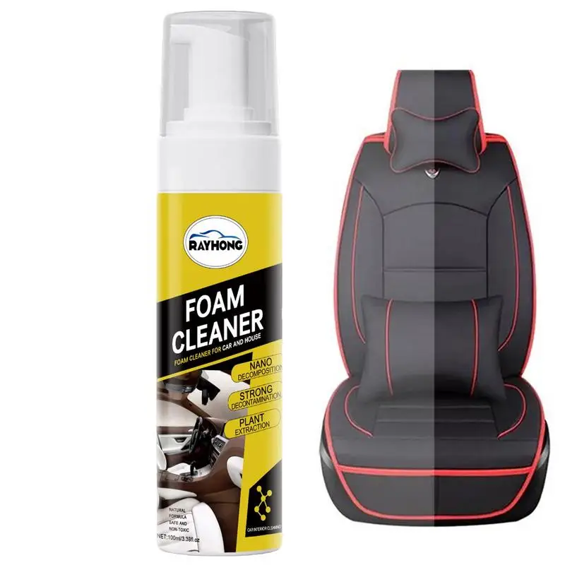 

Car Interior Foam Cleaner Multipurpose Foam Cleaner Leather Clean Wash Automobile Strong Decontamination Cleaning Spray For Cars