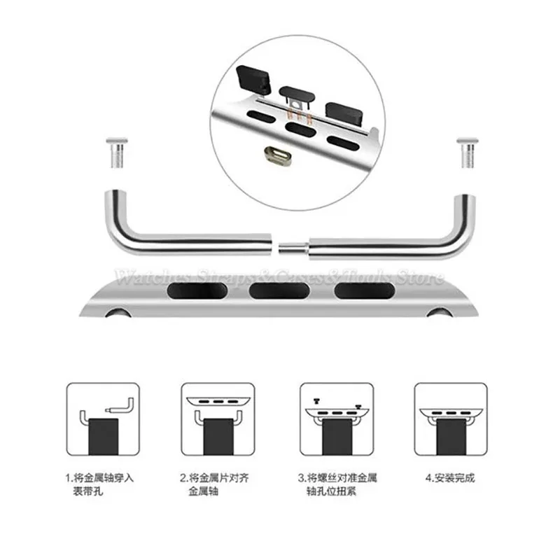 Universal Metal Connector Adapter for Apple Watch - Set of 2 Accessories