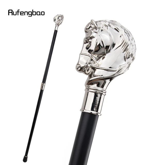 White Horse Head Animal Fashion Walking Stick Decorative Cospaly Vintage  Party Fashionable Walking Cane Crosier 93cm - AliExpress