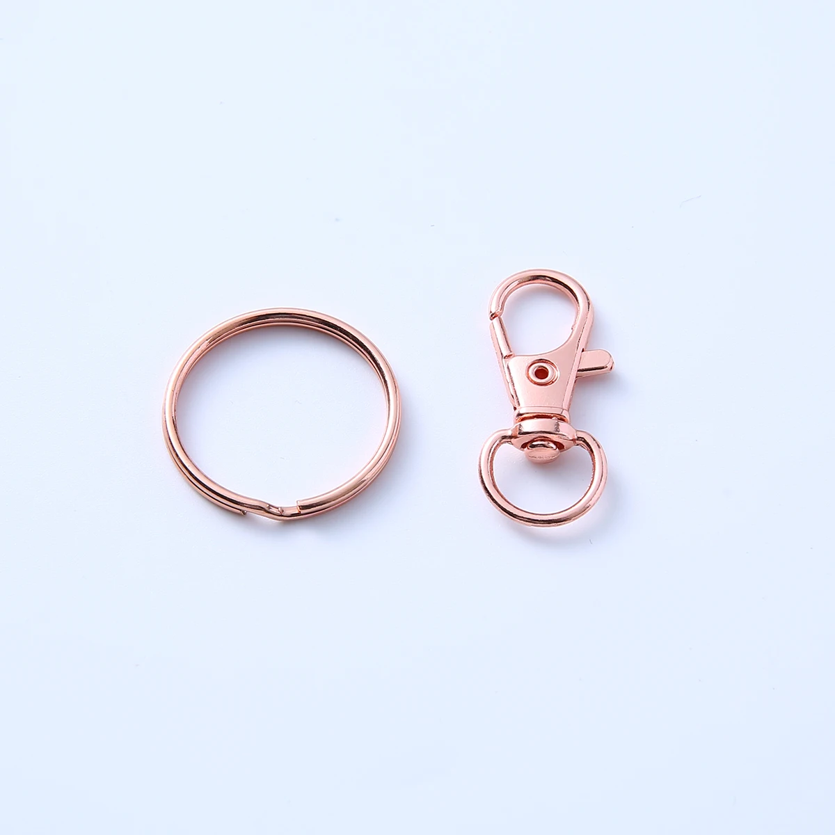 가방 벨트용 원형 키체인 키링 스위블 랍스터 걸쇠 후크, 개 버클, DIY 보석 만들기, 31mm, 25mm