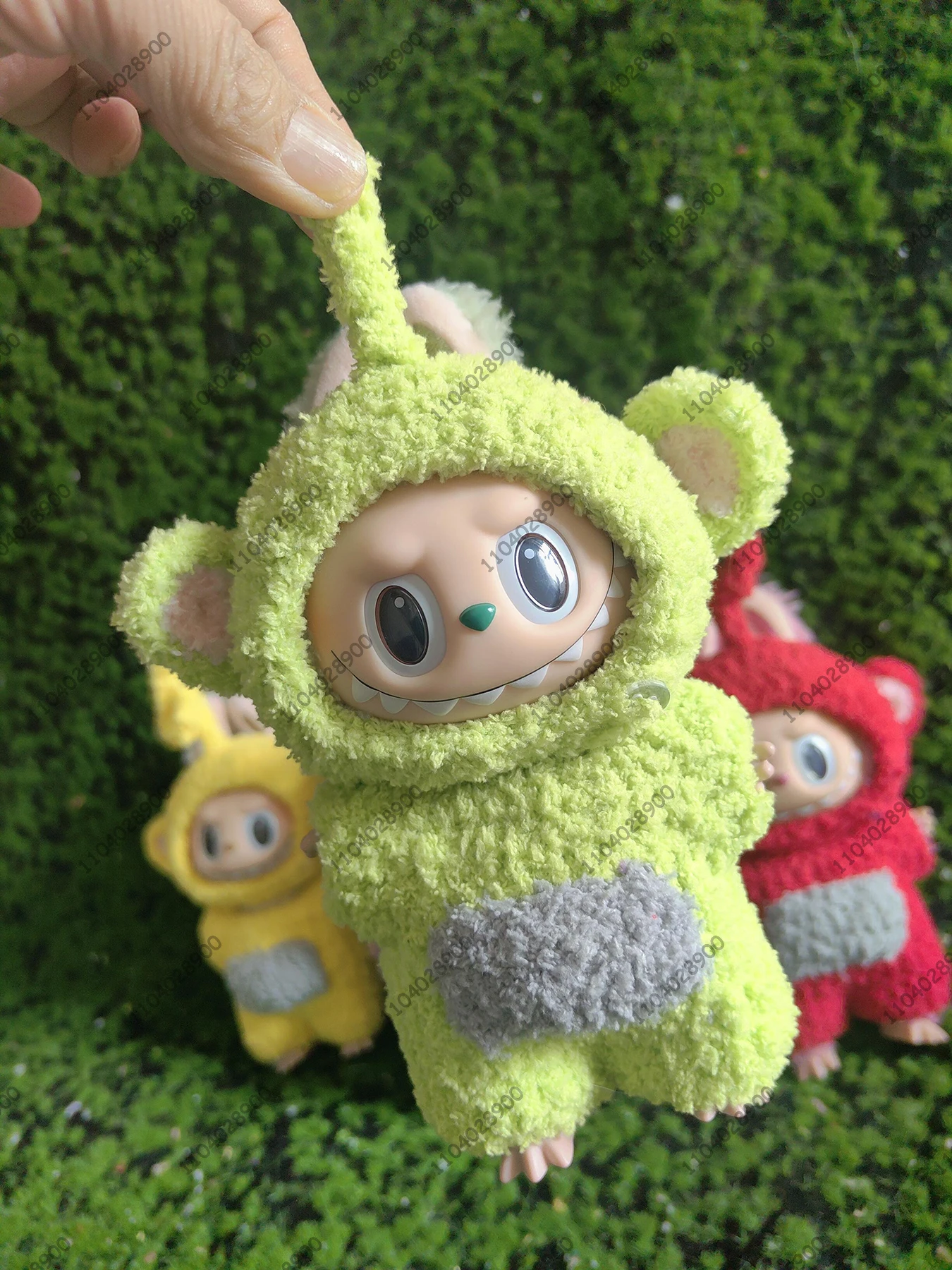 Labubu The Monsters Teletubbies Dipsy Tinky Winky Costume Clothes 1:1 Original Replica Vinyl Doll Action Figure Bag Charm Gift