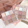 Nine-Color Eyeshadow Palette with Pearl, Fine Sparkle, Layerable Shimmer, Bright Glitter, and Vibrant Colors 6