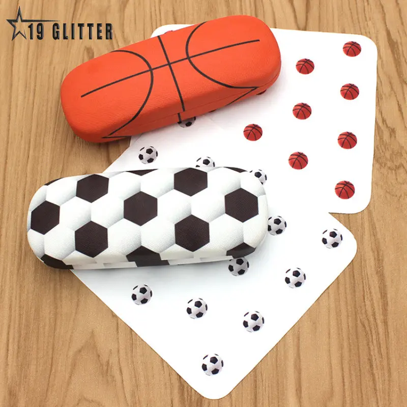 Custodia Per Occhiali Bambini Tema Calcio - Rigida, Con Panno Pulizia, Design Sportivo, Portatile