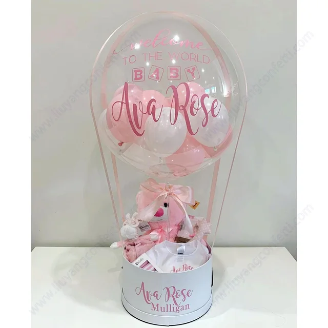 Cesto Regalo Neonato In Legno - Idea Regalo Per Baby Shower E Nascita