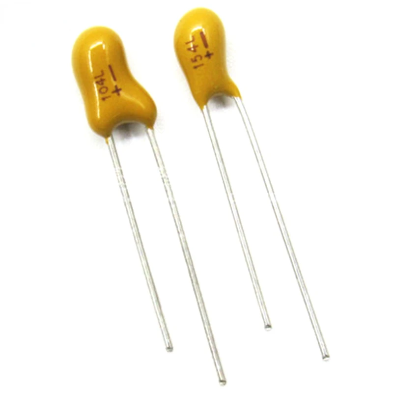 Tantalum Capacitor 5PCS 10V 16V 25V 35V 50V 1UF 2.2UF 3.3UF 4.7UF 10UF 22UF 33UF 47UF 100UF 220uF 0.1uF 0.22uF 0.47uF 0.68uF DIP