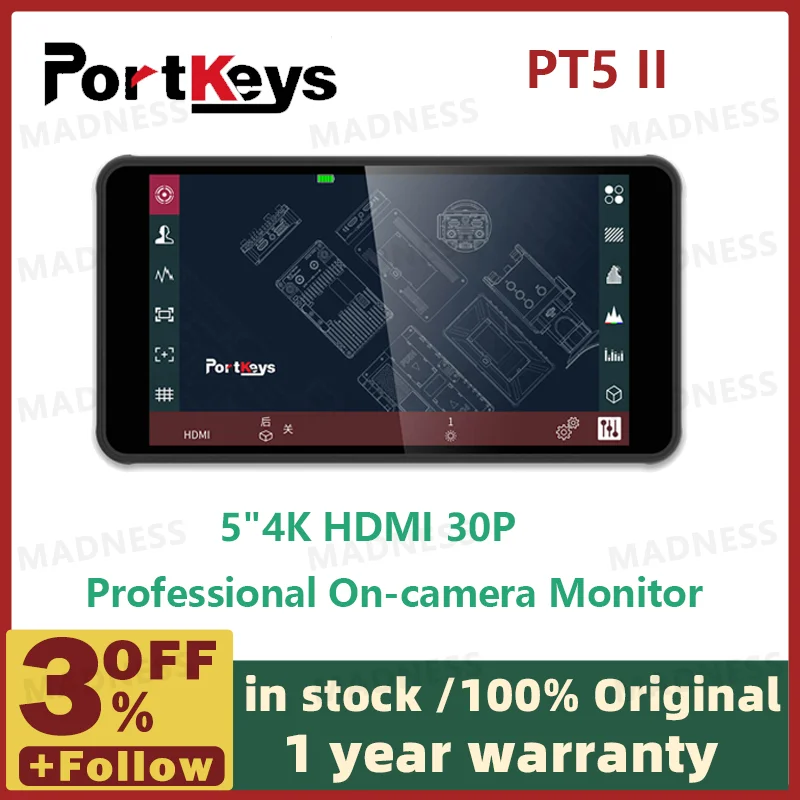 Portkeys-PT5-II-5-5-Inch-Monitor-4K-HDMI-compati-Touchscreen-500nit ...