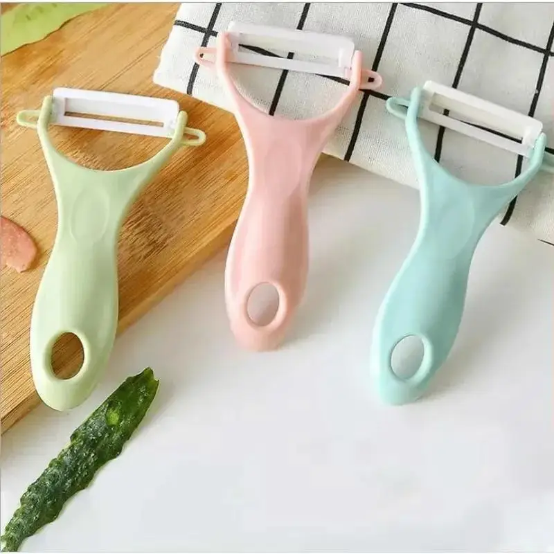 Kitchen Vegetable Fruit Peeler Cooking Tools Potato Peelers Ceramic Peeler Household Convenience Small Tool Random Color