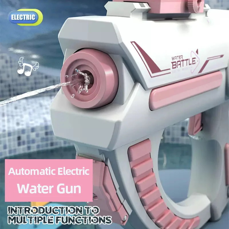 Electric Water Gun Children's Summer Fully Automatic Continuous Rechargeable Space Splashing Toys for Boys Girls Birthday Gifts 2